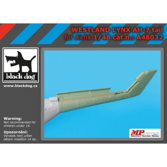 Black Dog A48032 1/48 Westland Lynx AH 7 tail for Airfix