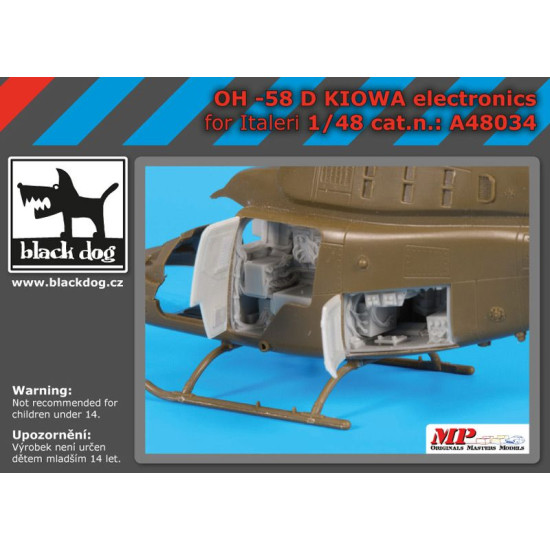 Black Dog A48034 1/48 OH -58 D Kiowa for Italeri