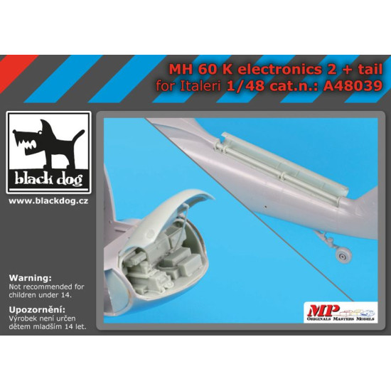 Black Dog A48039 1/48 MH-60 K electronic 2 +tail for Italeri