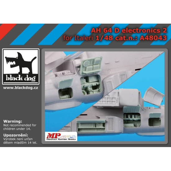 Black Dog A48043 1/48 AH-64 D electronic 2 for Italeri Black Dog A48043 1/48 AH-64 D electronic 2 for Italeri