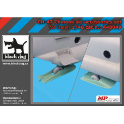 Black Dog A48049 1/48 Ch-47 Chinook ski accessories set for Italeri