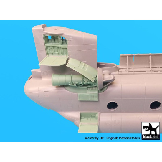 Black Dog A48051 1/48 Ch-47 Chinook engine for Italeri
