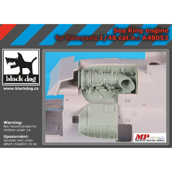 Black Dog A48053 1/48 Sea King engine for Hasegawa