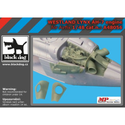 Black Dog A48056 1/48 Westland Lynx AH-7 engine for Airfix