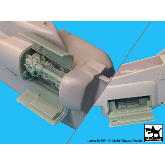 Black Dog A48057 1/48 AH-1W engine electronic for Italeri