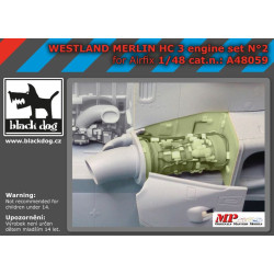 Black Dog A48059 1/48 Westland Merlin HC-3 engine #2 for Airfix