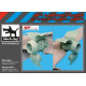 Black Dog A48064 1/48 OV-1 D Mohawk 2 engines for Roden