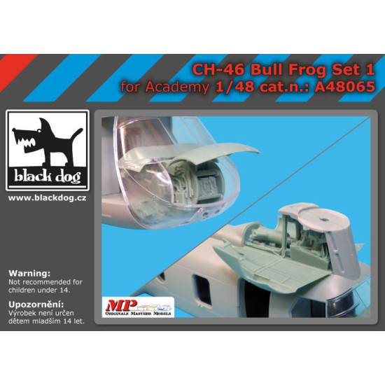 Black Dog A48065 1/48 CH-46 Bull Frog set 1 for Academy