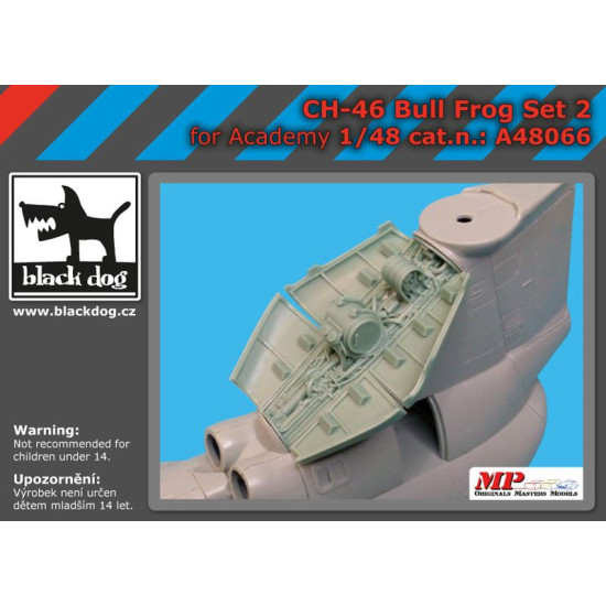 Black Dog A48066 1/48 CH-46 Bull Frog set 2 for Academy