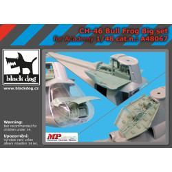 Black Dog A48067 1/48 CH-46 Bull Frog big set for Academy