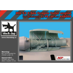 Black Dog A48068 1/48 MH-53 E Sea Dragon outer engine for Academy