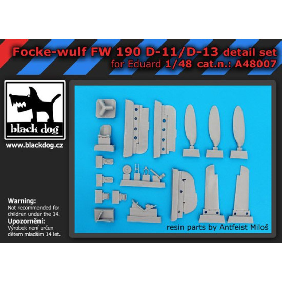 Black Dog A4807 1/48 Fw -190 D-11-13 for Eduard