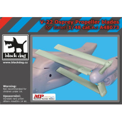 Black Dog A48073 1/48 V-22 Osprey propeller blades for Italeri