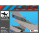 Black Dog A48079 1/48 F-16 C tail electronics for Tamiya