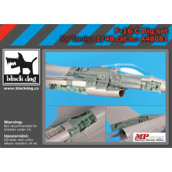 Black Dog A48081 1/48 F-16 C big set for Tamiya