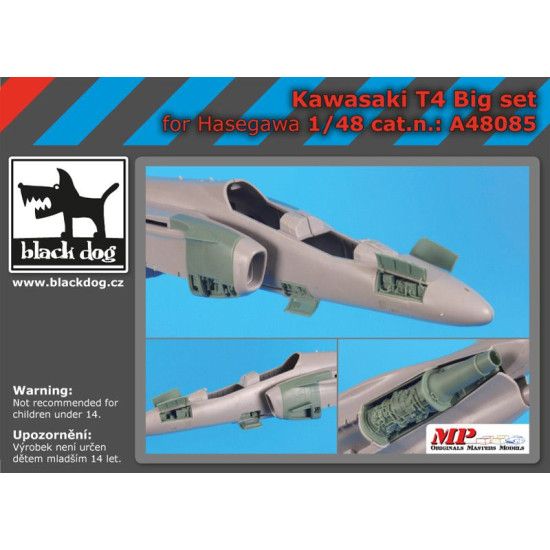 Black Dog A48085 1/48 Kawasaki T 4 big set for Hasegawa