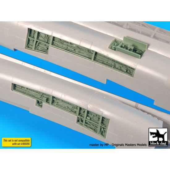 Black Dog A48087 1/48 F4J Phantom side electronics for Hasegawa