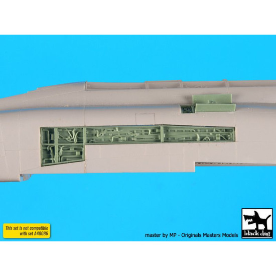Black Dog A48087 1/48 F4J Phantom side electronics for Hasegawa