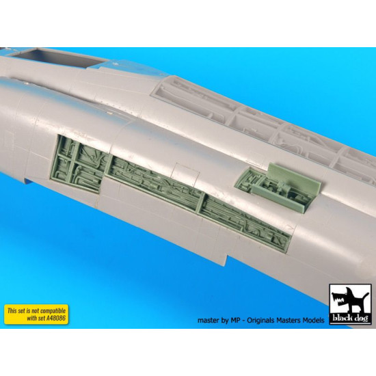 Black Dog A48087 1/48 F4J Phantom side electronics for Hasegawa