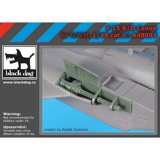 Black Dog A48094 1/48 F-15 B/D canon for G.W.H