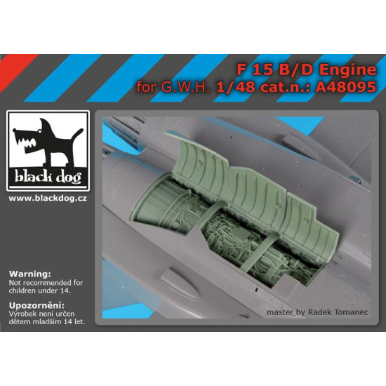 Black Dog A48095 1/48 F-15 B/D engine for G.W.H