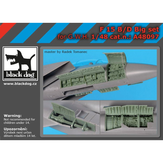 Black Dog A48097 1/48 F-15 B/D big set for G.W.H