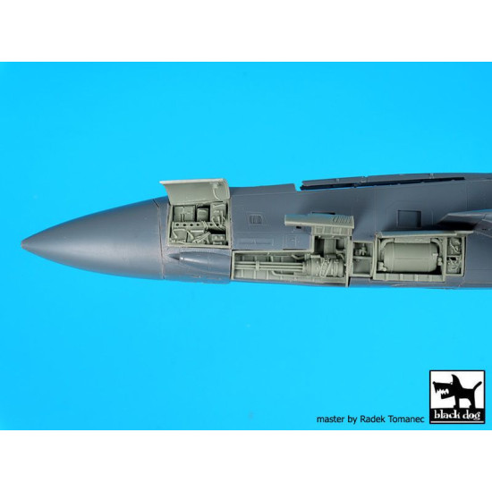 Black Dog A48100 1/48 F-14 D left electronics + canon for AMK Black Dog A48100 1/48 F-14 D left electronics + canon for AMK