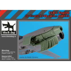 Black Dog A48112 1/48 F 18 C engine for Kinetic