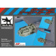 Black Dog A48115 1/48 P-38 F-G engines for Tamiya