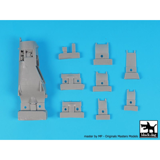 Black Dog A48121 1/48 Harrier GR 7 radar+electronics for Hasegawa