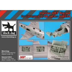 Black Dog A48124 1/48 Harrier GR 7 big set for Hasegawa