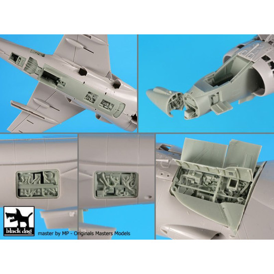 Black Dog A48124 1/48 Harrier GR 7 big set for Hasegawa
