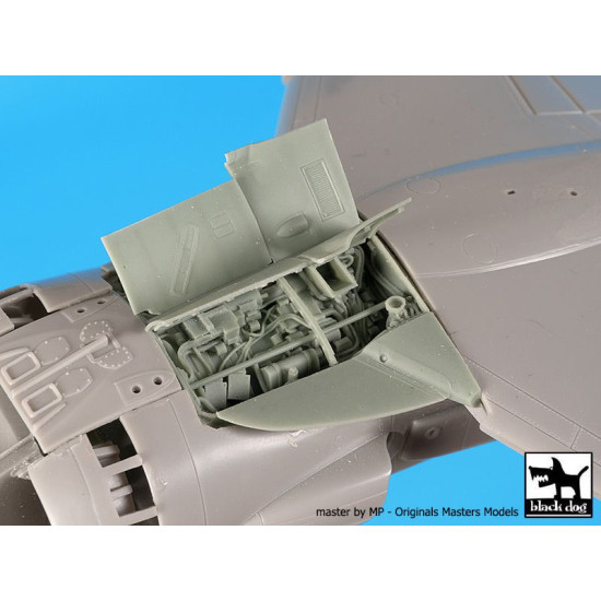 Black Dog A48124 1/48 Harrier GR 7 big set for Hasegawa