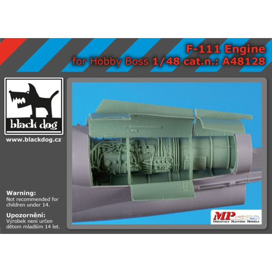 Black Dog A48128 1/48 F-111 engine for Hobby Boss Black Dog A48128 1/48 F-111 engine for Hobby Boss
