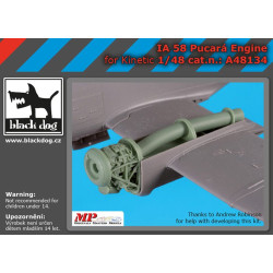 Black Dog A48134 1/48 IA 58 Pucará engine for Kinetic