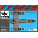 Black Dog A48136 1/48 IA 58 Pucará wheel bays + canon for Kinetic Black Dog A48136 1/48 IA 58 Pucará wheel bays + canon for Kinetic