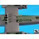 Black Dog A48136 1/48 IA 58 Pucará wheel bays + canon for Kinetic Black Dog A48136 1/48 IA 58 Pucará wheel bays + canon for Kinetic