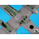 Black Dog A48136 1/48 IA 58 Pucará wheel bays + canon for Kinetic Black Dog A48136 1/48 IA 58 Pucará wheel bays + canon for Kinetic
