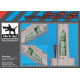 Black Dog A48140 1/48 Mirage F1 wheel bays for Kitty Hawk