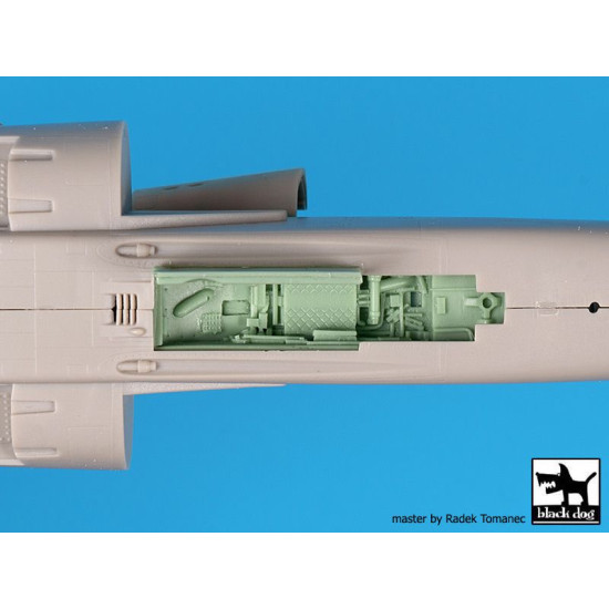 Black Dog A48140 1/48 Mirage F1 wheel bays for Kitty Hawk