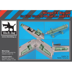 Black Dog A48141 1/48 Mirage F1 big set for Kitty Hawk