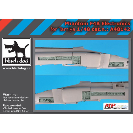 Black Dog A48142 1/48 Phantom F4B electronics for Tamiya