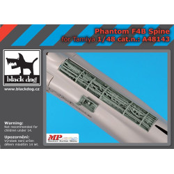 Black Dog A48143 1/48 Phantom F4B spine for Tamiya