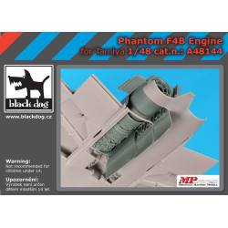 Black Dog A48144 1/48 Phantom F4B engine for Tamiya