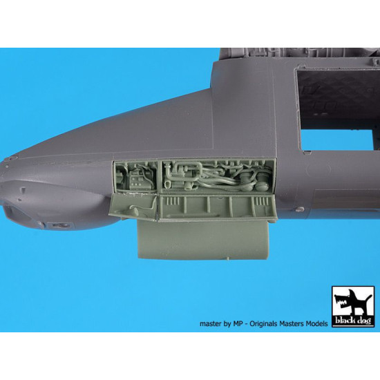 Black Dog A48147 1/48 Mi-24 Hind canon + electronics for Zvezda