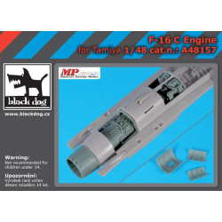 Black Dog A48157 1/48 F-16 C engine for Tamiya