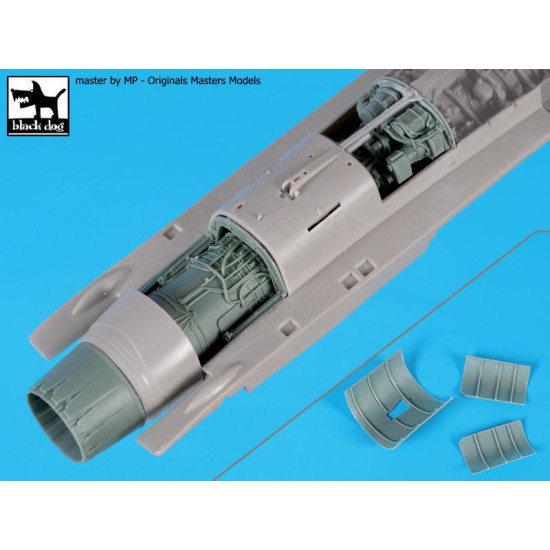 Black Dog A48157 1/48 F-16 C engine for Tamiya