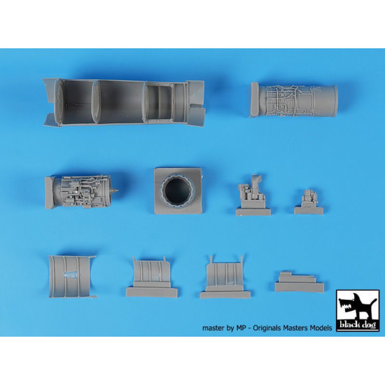 Black Dog A48157 1/48 F-16 C engine for Tamiya