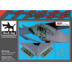 Black Dog A48158 1/48 OV -10 Bronco engine + machine guns for ICM