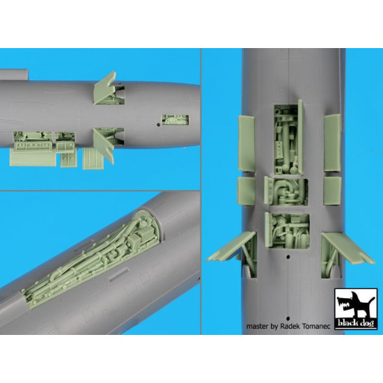 Black Dog A48167 1/48 SU-17/22 engine+spine for Hobby boss